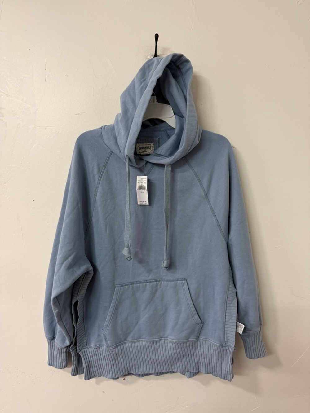 American Eagle Outfitters Light Blue Hoodie Sweatshirt